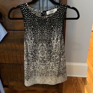 Tibi tank black and white 2